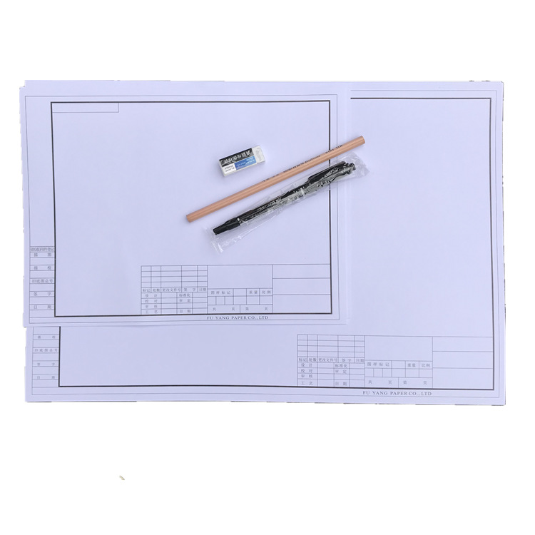 Impressão lisa e papel de plotador branco sem revestimento do Cad do armazenamento longo